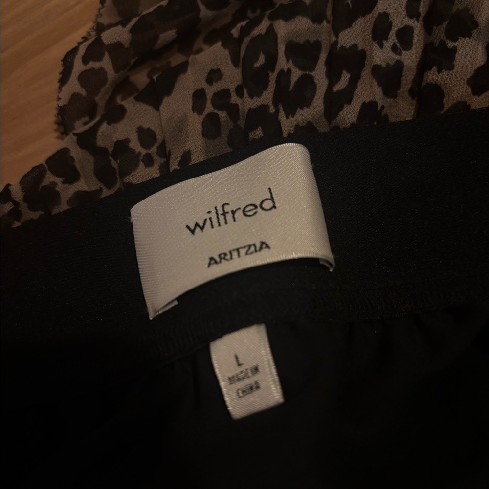NWOT Aritzia Wilfred New Twirl Skirt with Leopard Print Size L - limited edition - Picture 5 of 5